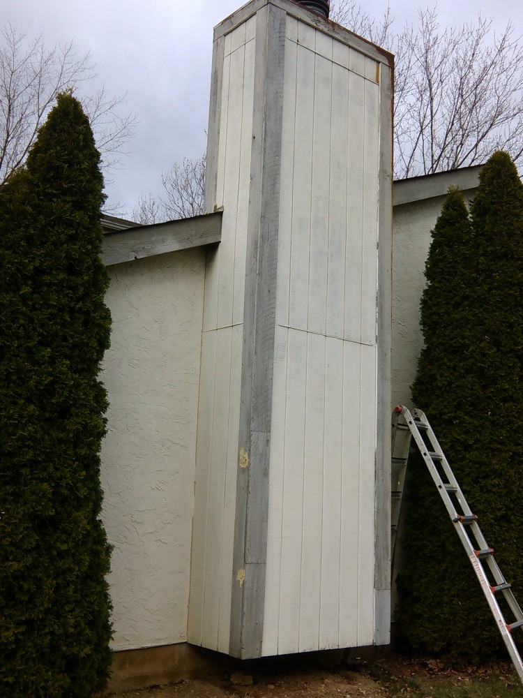 Photo By Ohio Exteriors. Hardie Panel On Chimney