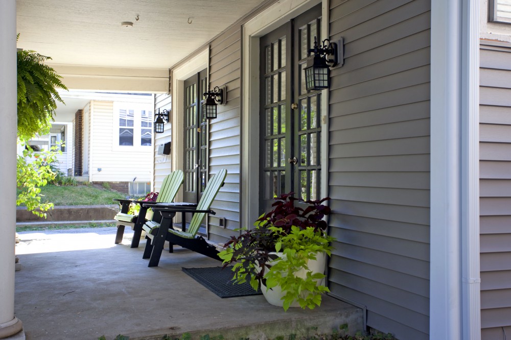 Photo By Ohio Exteriors. Odyssey 4" Clapboard Siding (Storm) With Owens Corning Estate Gray Roofing