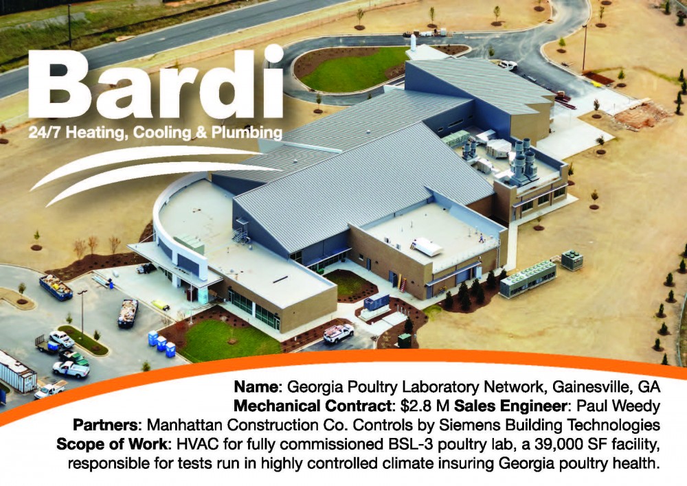 Photo By Bardi Mechanical. Georgia Poultry Laboratory Network