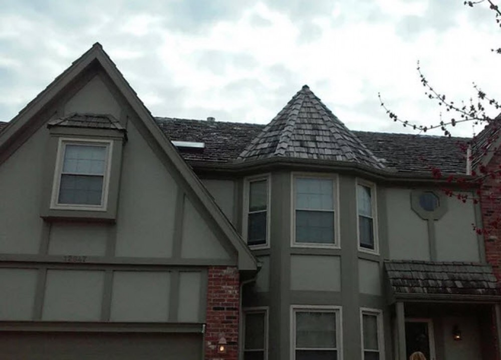 Photo By Integrity Roofing, Siding, Gutters & Windows. Overland Park, KS Wood Shake Re-Roof