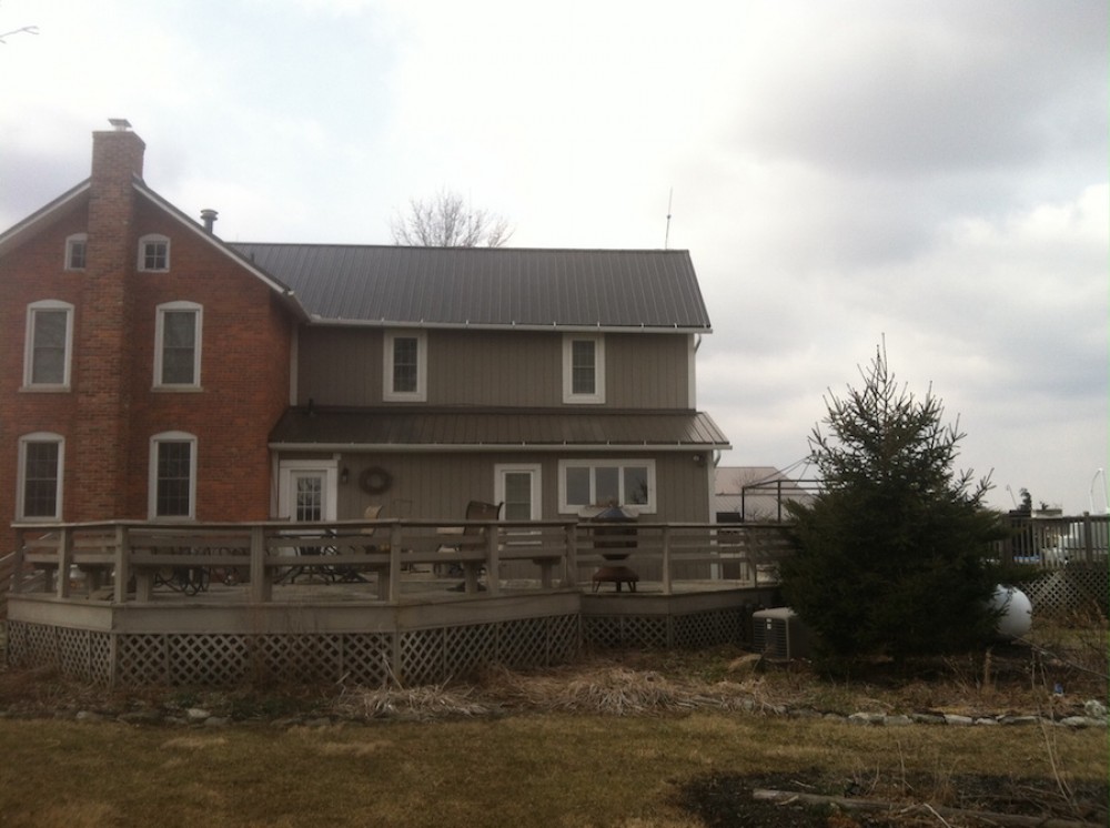 Photo By Ohio Exteriors. Mastic Board & Batten Vinyl Siding In Harbor Gray 