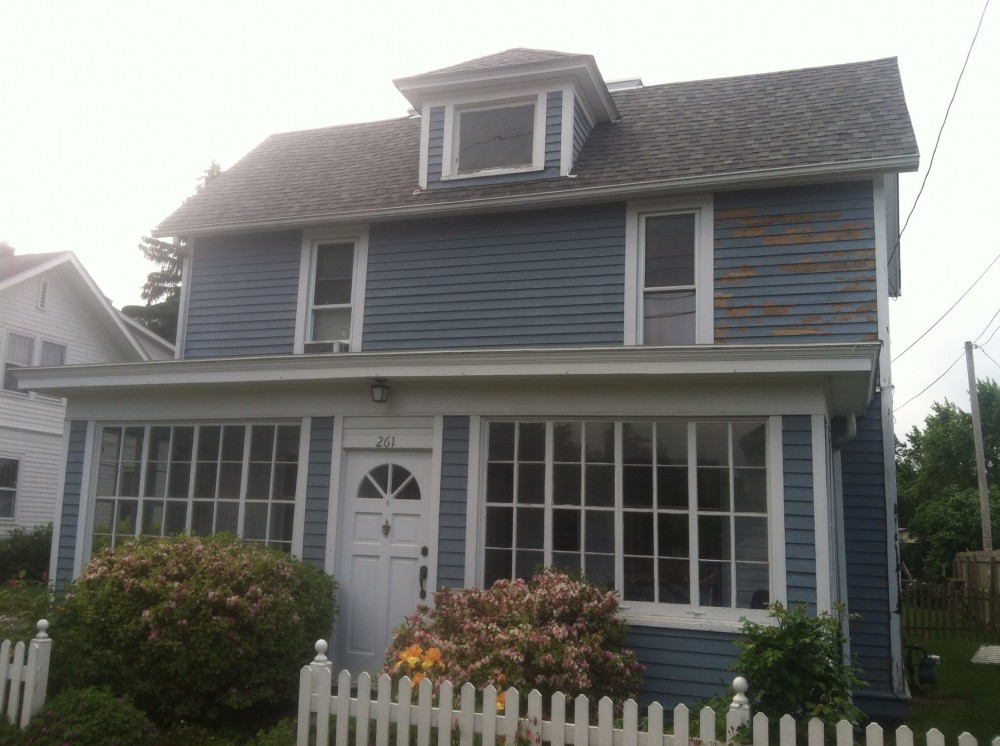 Photo By Ohio Exteriors. Alside Odyssey 4" Dbl Siding In Harbor Blue