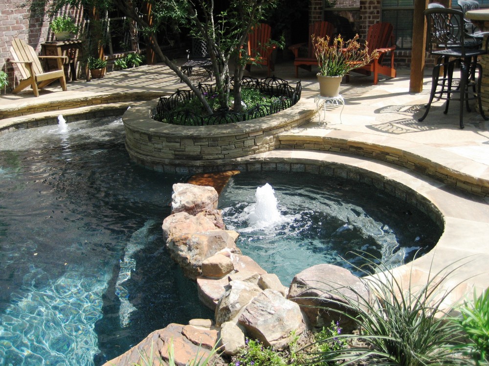 Photo By Gold Medal Pools & Outdoor Living. Spas