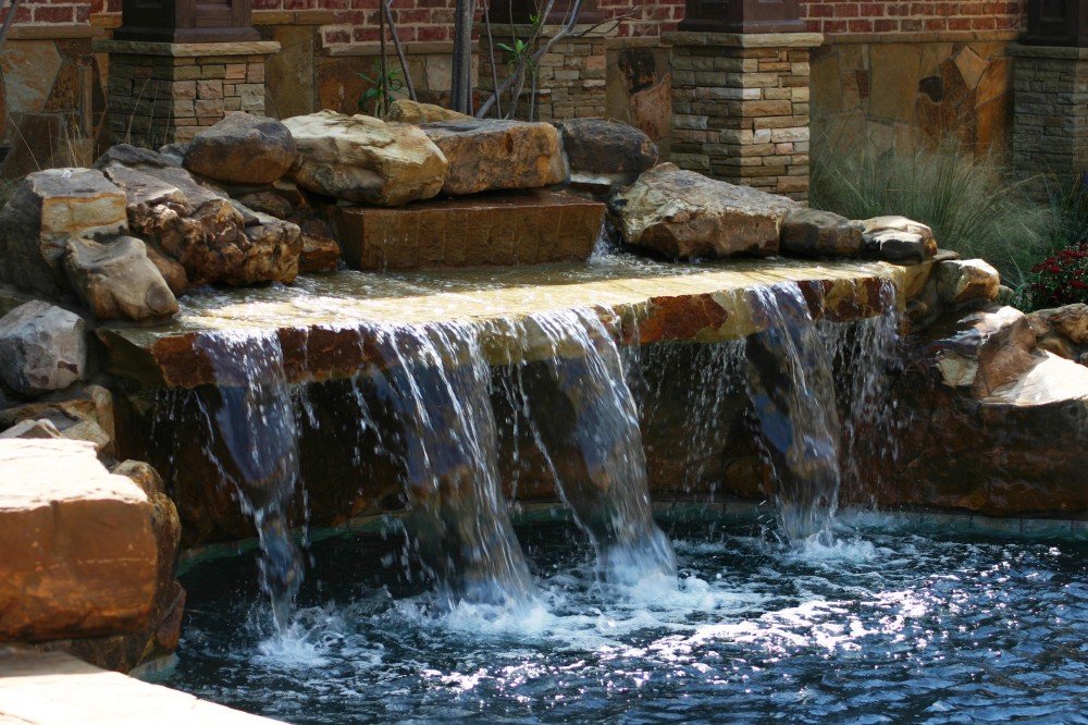 Photo By Gold Medal Pools & Outdoor Living. Water Features