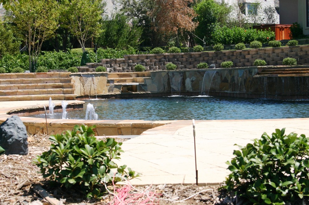 Photo By Gold Medal Pools & Outdoor Living. Water Features