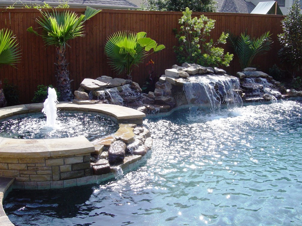 Photo By Gold Medal Pools & Outdoor Living. Water Features