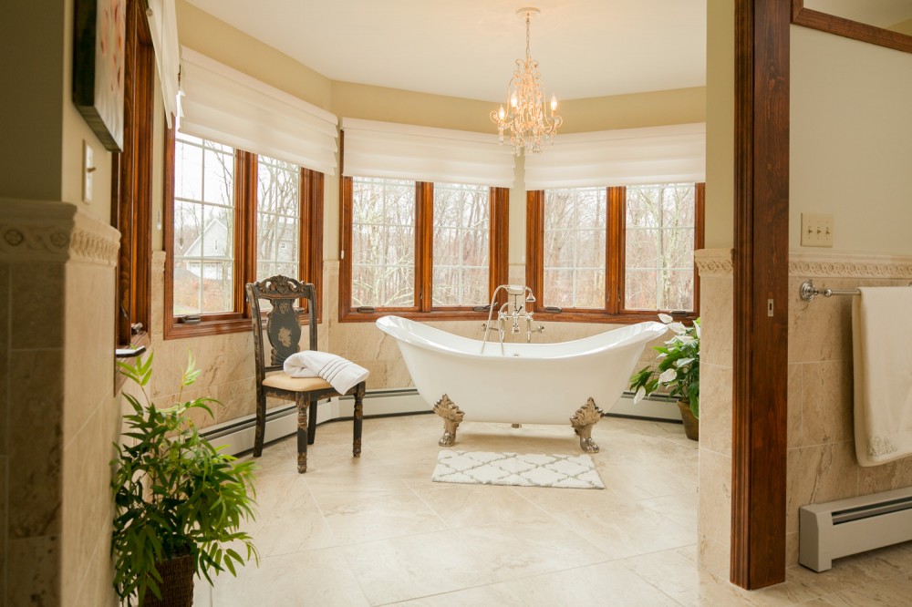 Photo By MN Reale Construction. Luxurious Master Bath