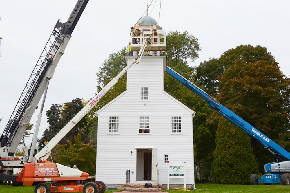 Photo By MN Reale Construction. 1803 Academy On The Green Bell Tower Restoration