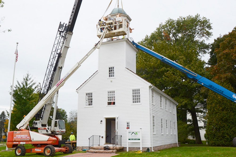 Photo By MN Reale Construction. 1803 Academy On The Green Bell Tower Restoration