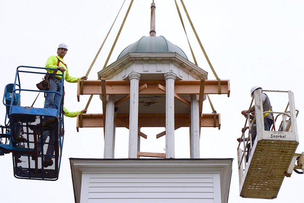 Photo By MN Reale Construction. 1803 Academy On The Green Bell Tower Restoration
