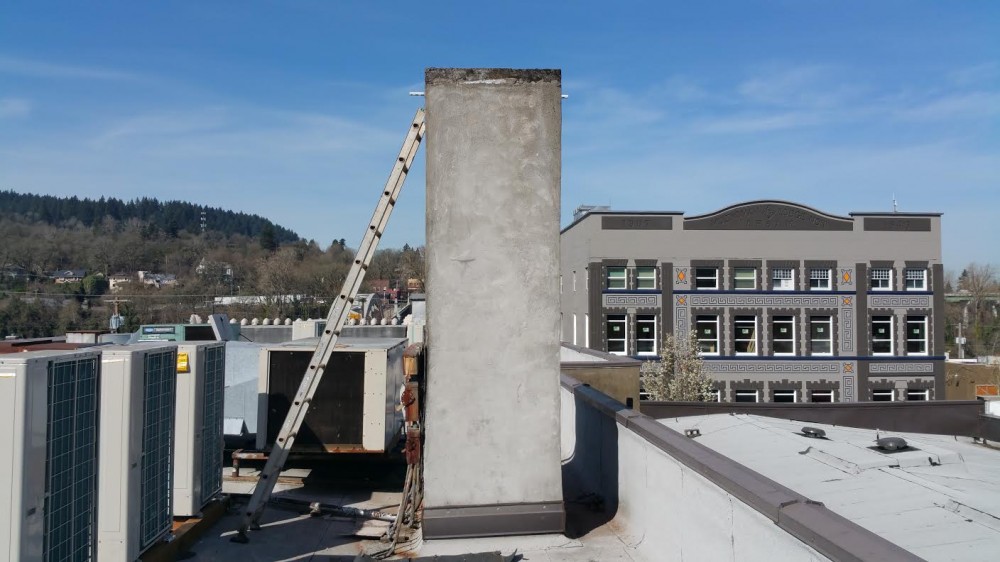 Photo By Oregon Demolition. Chimney Removal In Oregon City, OR 97045