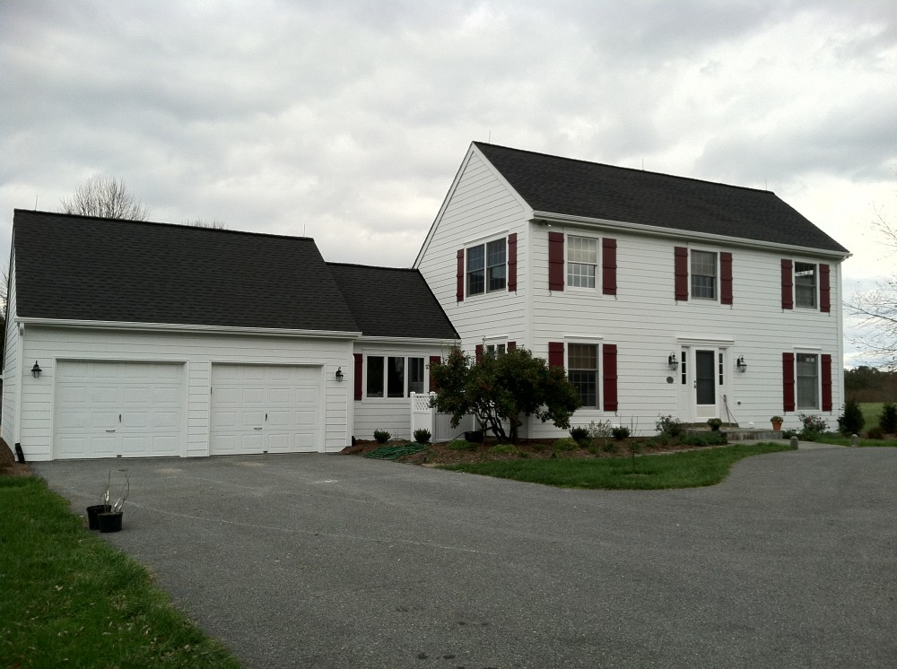 Photo By Custom Concepts Construction. James Hardie Arctic White Lap Siding