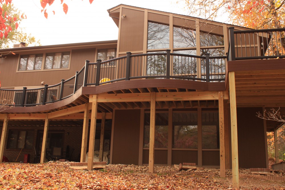 Photo By Custom Concepts Construction. James Hardie Chestnut Brown Lap Siding