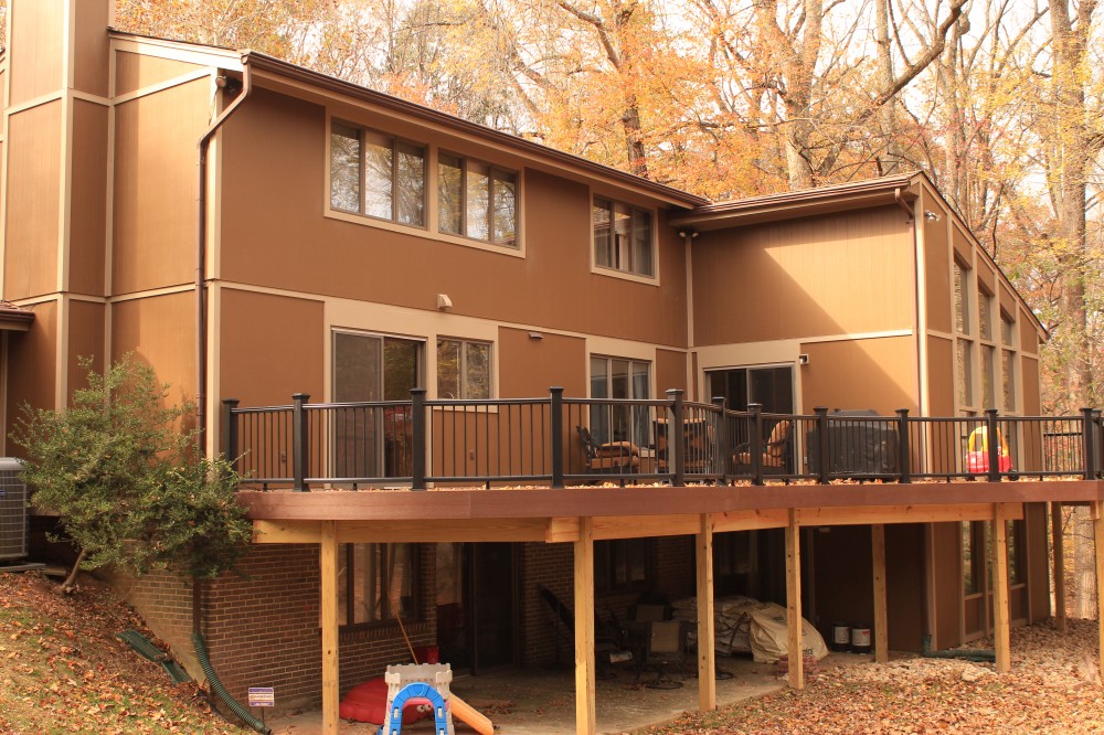 Photo By Custom Concepts Construction. James Hardie Chestnut Brown Lap Siding