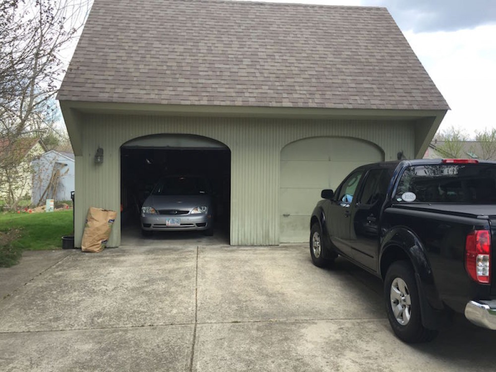 Photo By Ohio Exteriors. Garage With James Hardie Siding