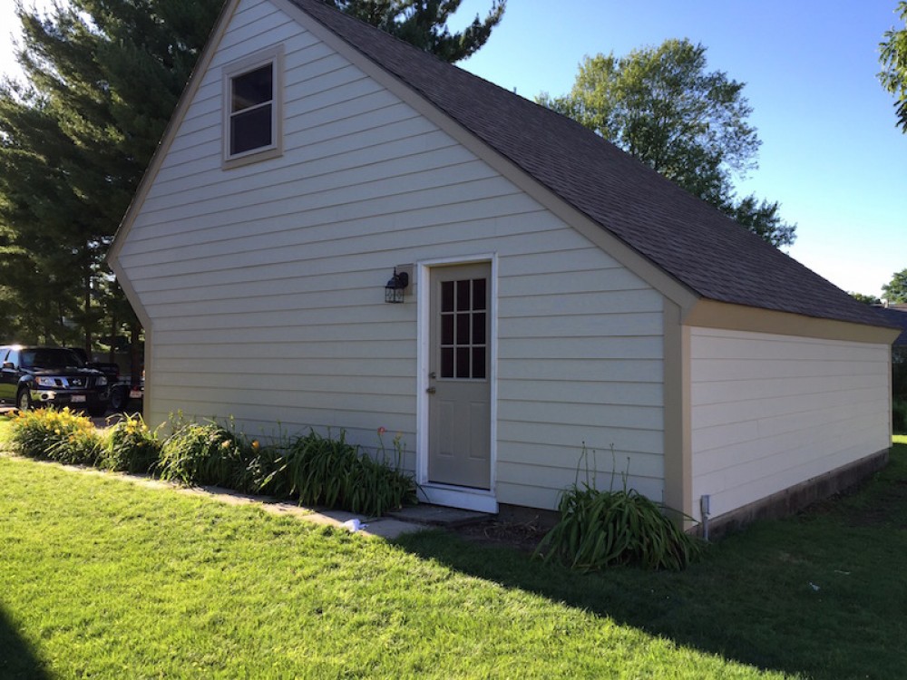 Photo By Ohio Exteriors. Garage With James Hardie Siding