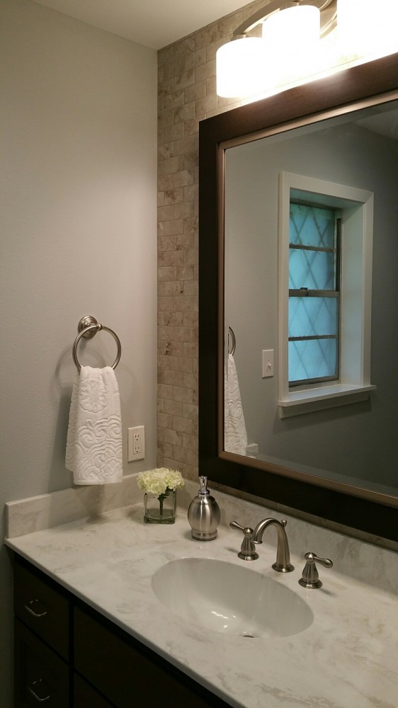 Photo By Ashley's Building And Construction, LLC. North Bossier Bathroom Gets New Life
