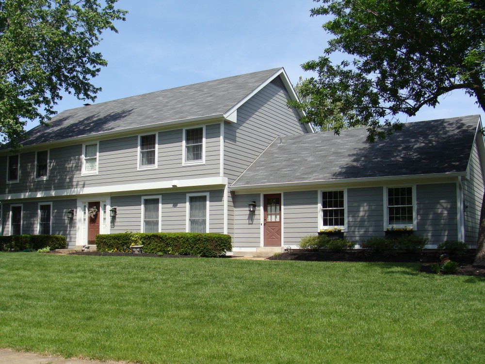 Photo By STL Siding Pros. Summit Gray James Hardie Siding