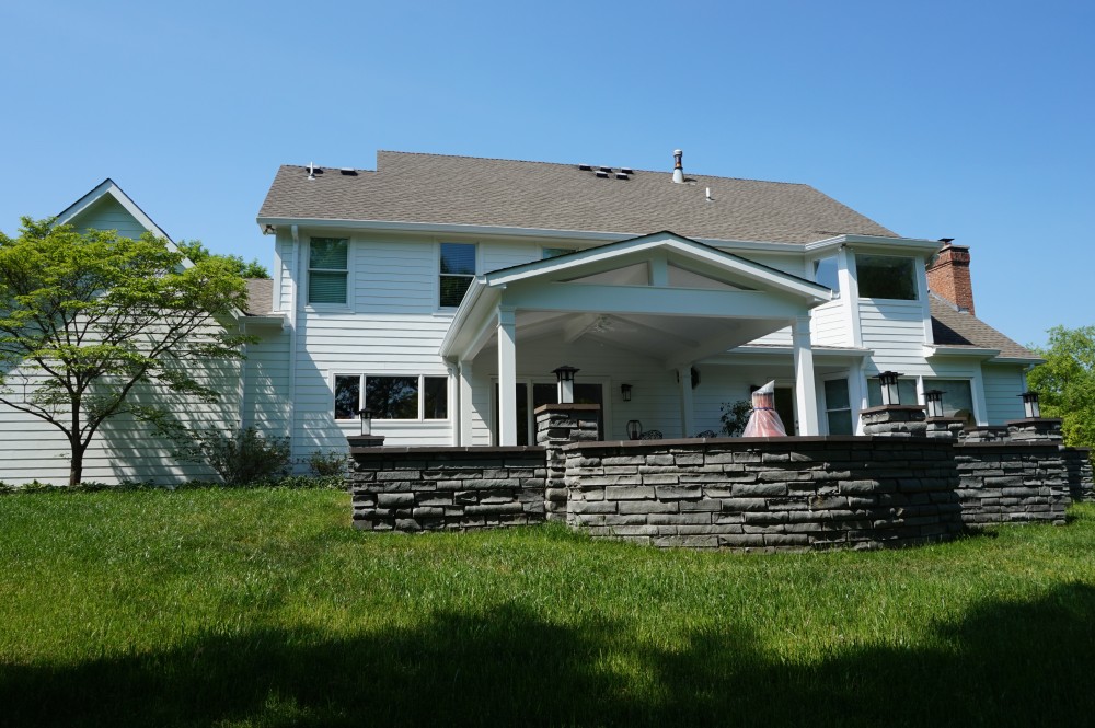 Photo By STL Siding Pros. Arctic White James Hardie Siding