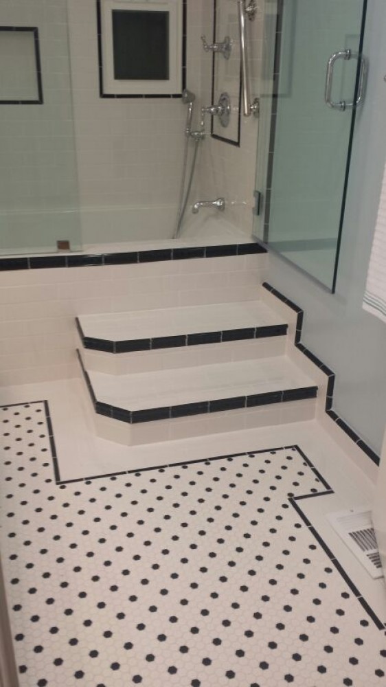 Photo By A Plus Design & Remodeling. Bathroom Remodel
