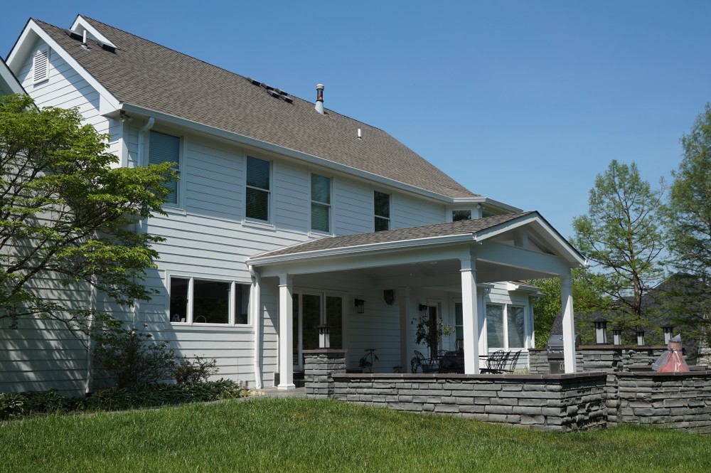 Photo By STL Siding Pros. Arctic White James Hardie Siding