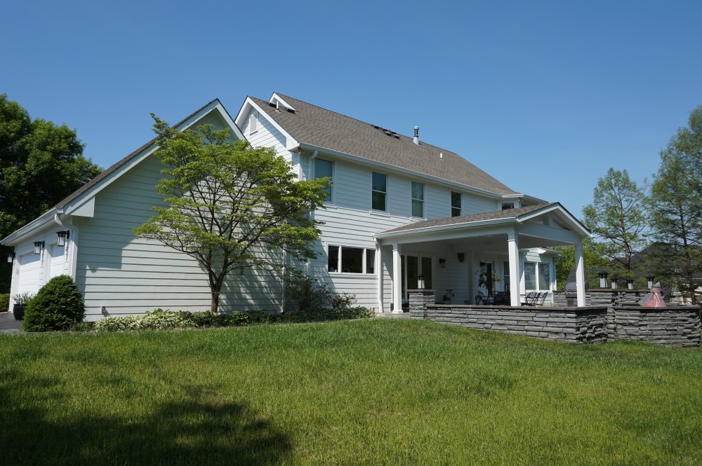 Photo By STL Siding Pros. Arctic White James Hardie Siding