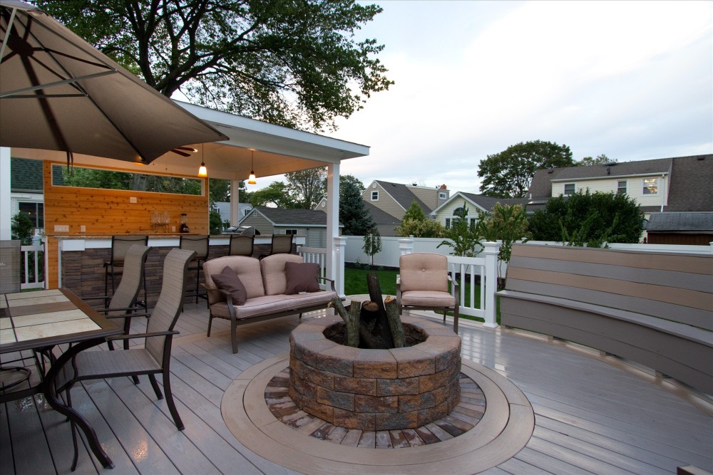 Photo By Double D Contractors, Inc.. Deck Massapequa Park