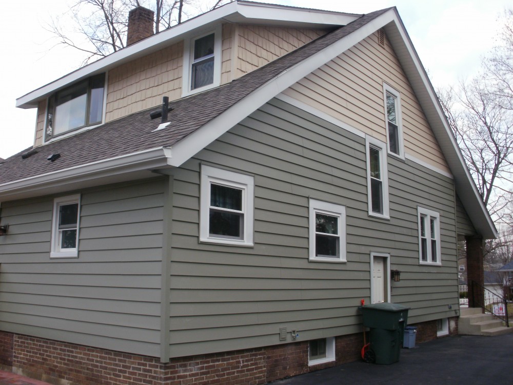 Photo By Ohio Exteriors. Stone, Shake, Siding, Windows ... The Works!