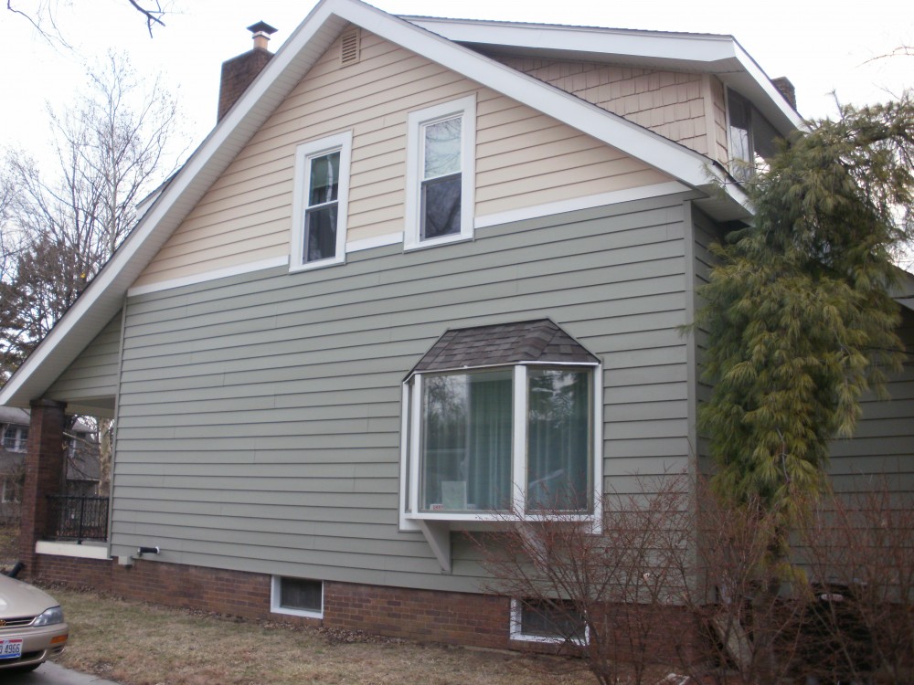 Photo By Ohio Exteriors. Stone, Shake, Siding, Windows ... The Works!