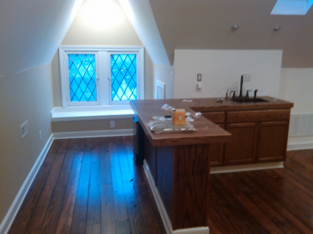 Photo By Ohio Exteriors. Upstairs Remodel With Bathroom & Bar