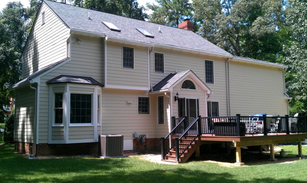 Photo By Paragon Construction Company. Woodland Pond Exterior Renovation