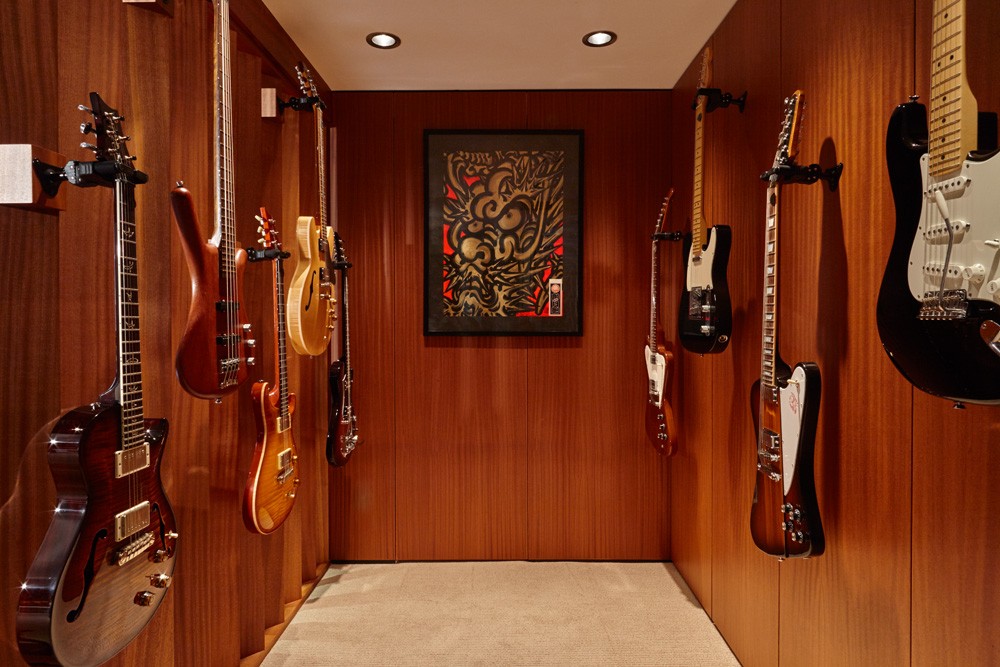 Photo By Kraft Custom Construction. Rockin' Man Cave