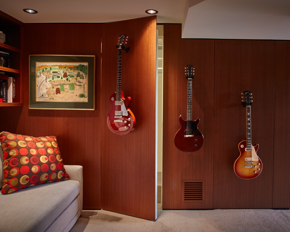 Photo By Kraft Custom Construction. Rockin' Man Cave