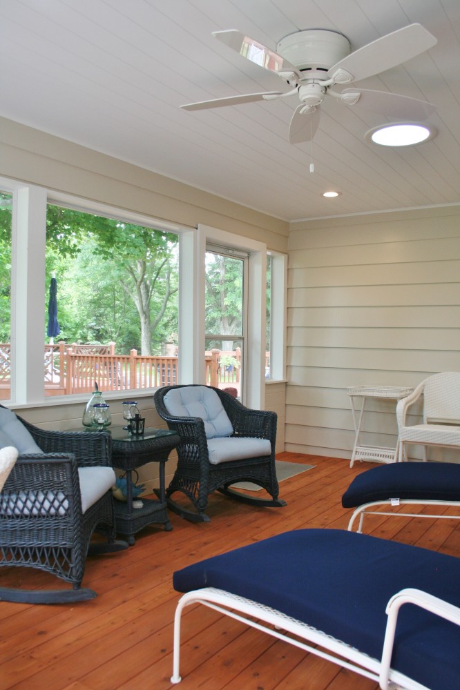 Photo By Dexter Builders. Ann Arbor Screened In Porch & Deck Remodel