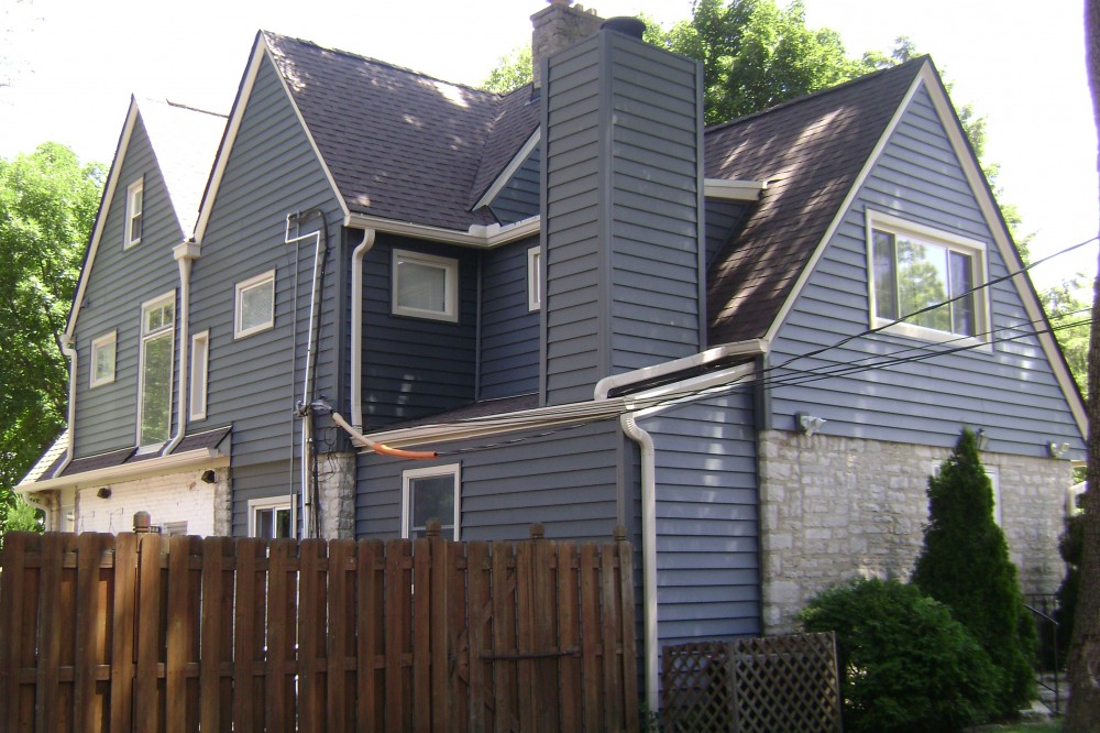Photo By Ohio Exteriors. Alside 7" Prodigy W/Seamless Gutter And New Roof