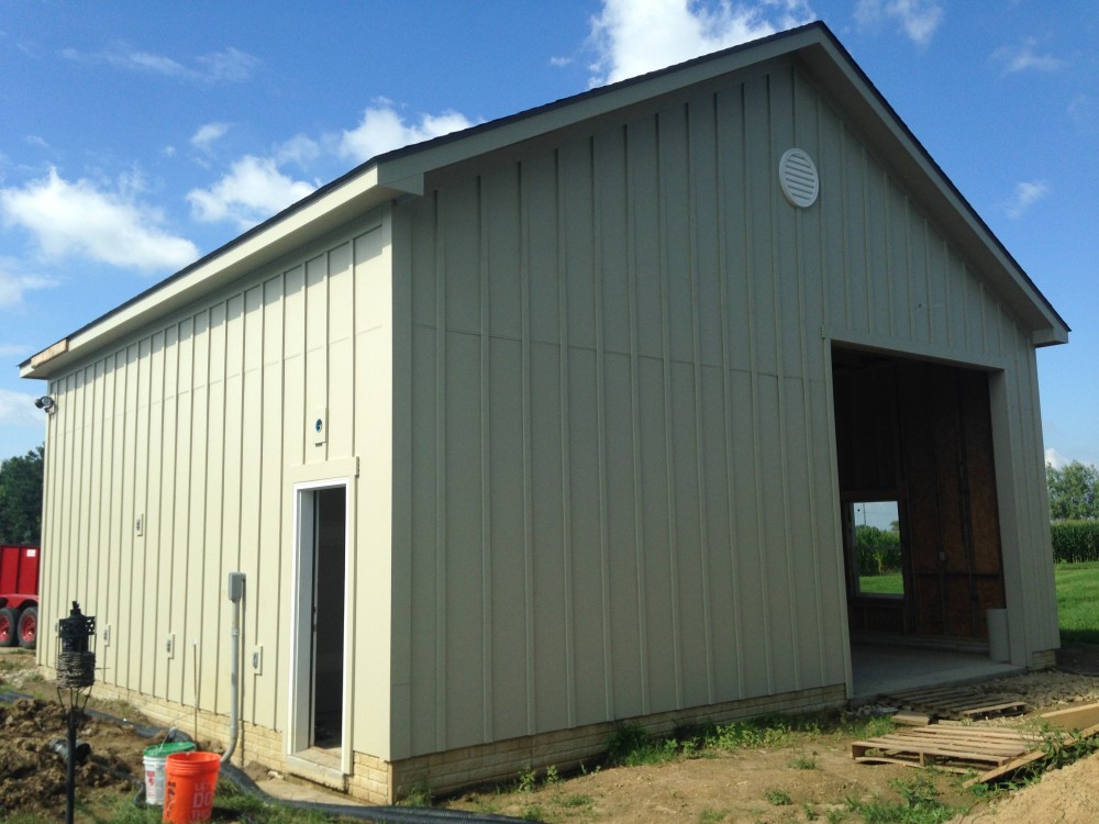 Photo By Ohio Exteriors. Detached Garage For RV And Auto
