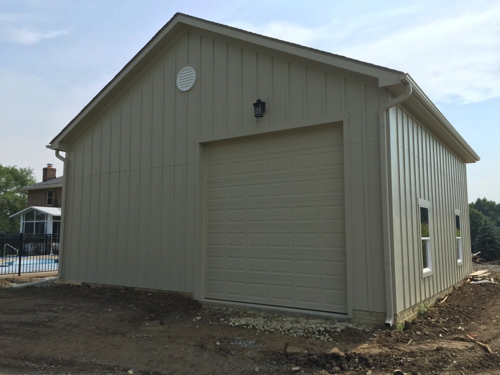 Photo By Ohio Exteriors. Detached Garage For RV And Auto