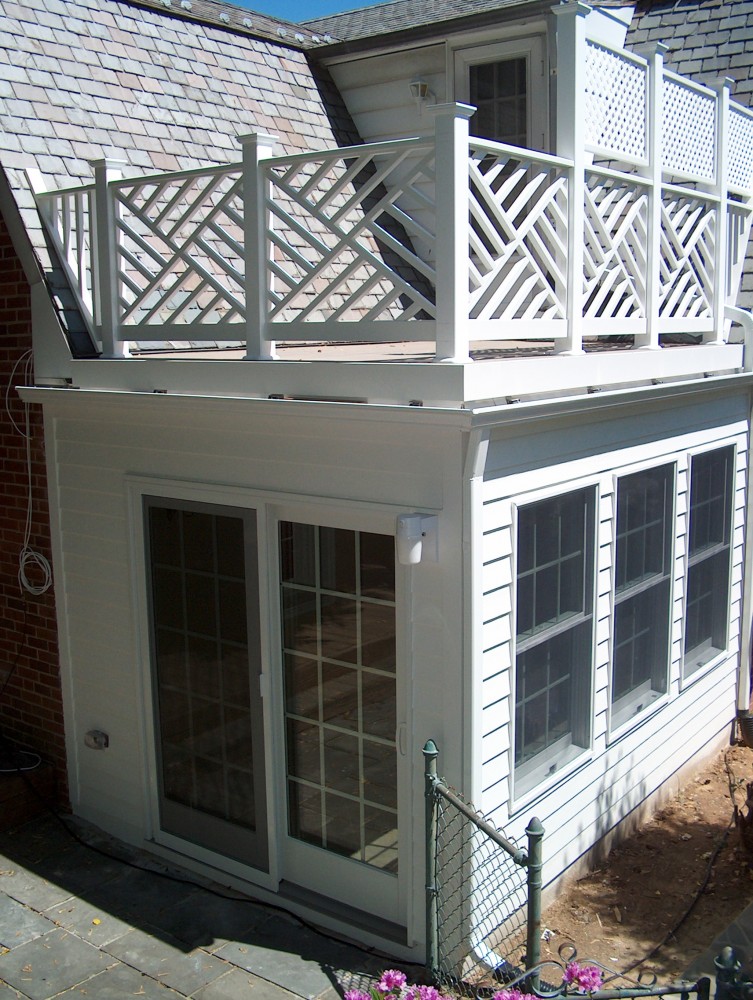 Photo By Houseworks Unlimited, Inc.. Sunroom Addition W/ Rooftop Sundeck