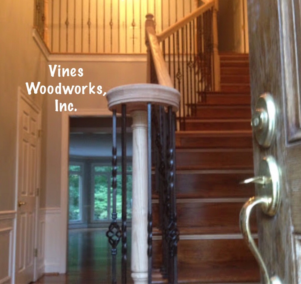 Photo By Vines Woodworks, Inc.. Custom Stairs