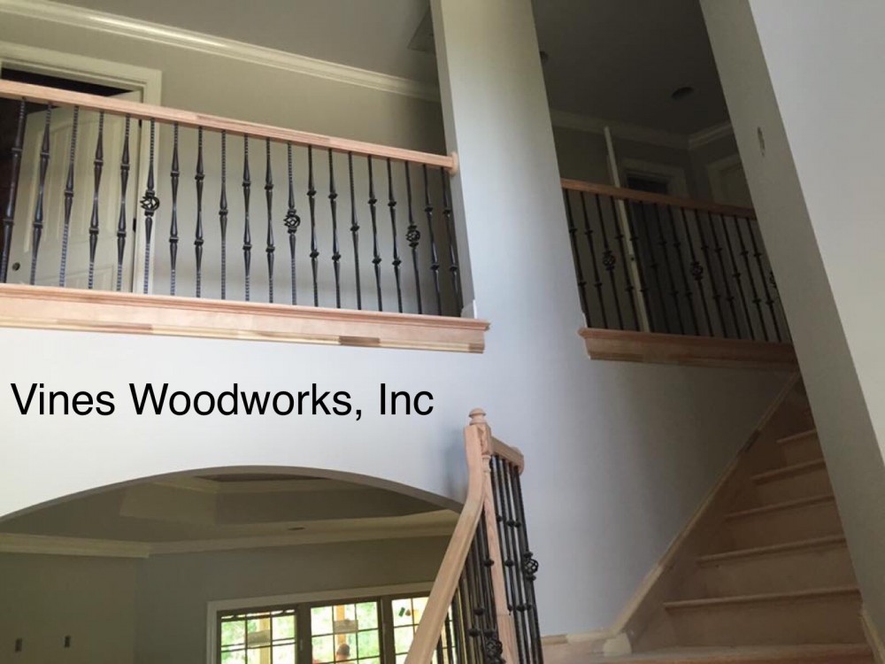 Photo By Vines Woodworks, Inc.. Custom Stairs