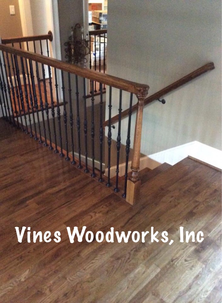 Photo By Vines Woodworks, Inc.. Custom Stairs