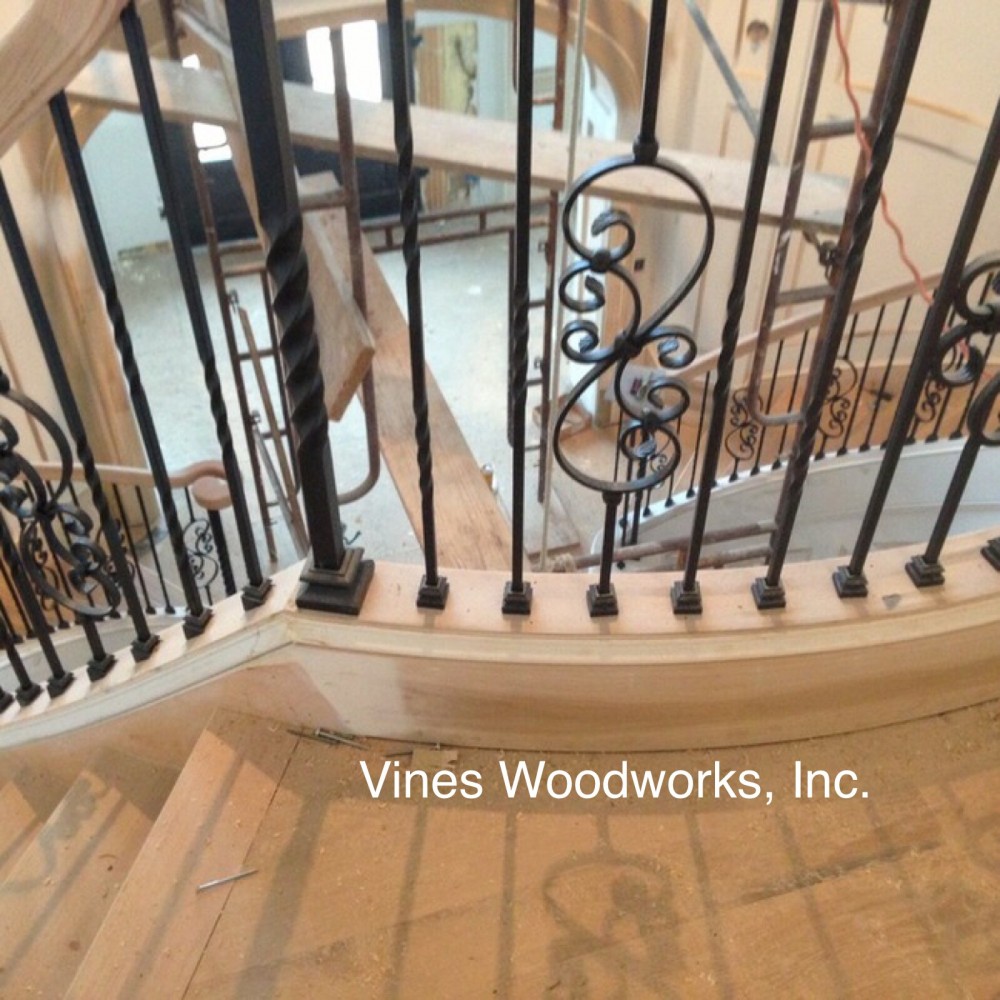 Photo By Vines Woodworks, Inc.. Custom Stairs