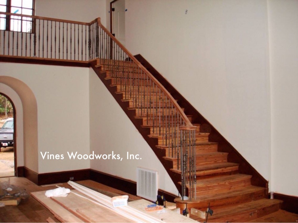 Photo By Vines Woodworks, Inc.. Custom Stairs