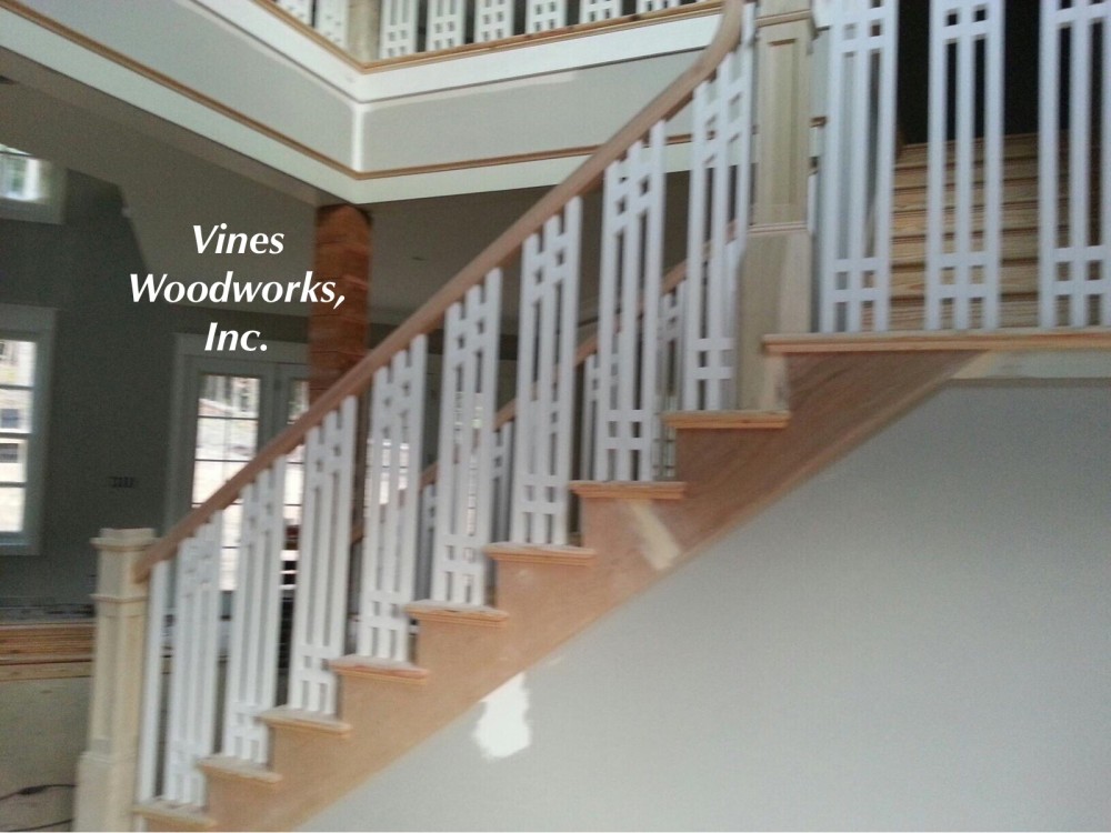 Photo By Vines Woodworks, Inc.. Custom Stairs