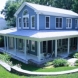 Photo by Custom Concepts Construction. Hardie Plank Lap Siding Boothbay Blue - thumbnail
