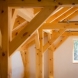 Photo by Benjamin and Company Timber Frames and Custom Homes. Custom Timber Frame Home in Maine - thumbnail